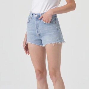 Agolde Mila Hazard Light Wash Denim Short Size 28 70502 a9198-1141